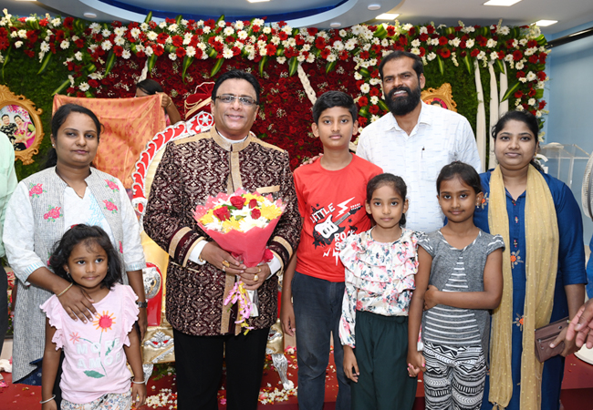 Bro Andrew Richard celebrates his 60th Birthday with grandneur amidst a large number of devotees here on Sunday, 16th, 2023, at Grace Ministry Prayer Centre Budigere in Bangalore with a myriad of wishes.